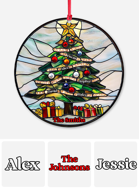 Frohe Weihnachten – Personalisierter transparenter Familienschmuck