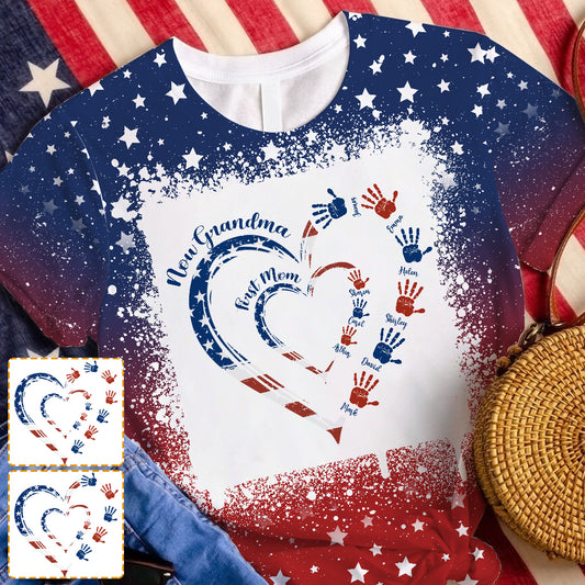 First Mom Now Grandma - Personalized Grandma All Over Shirt