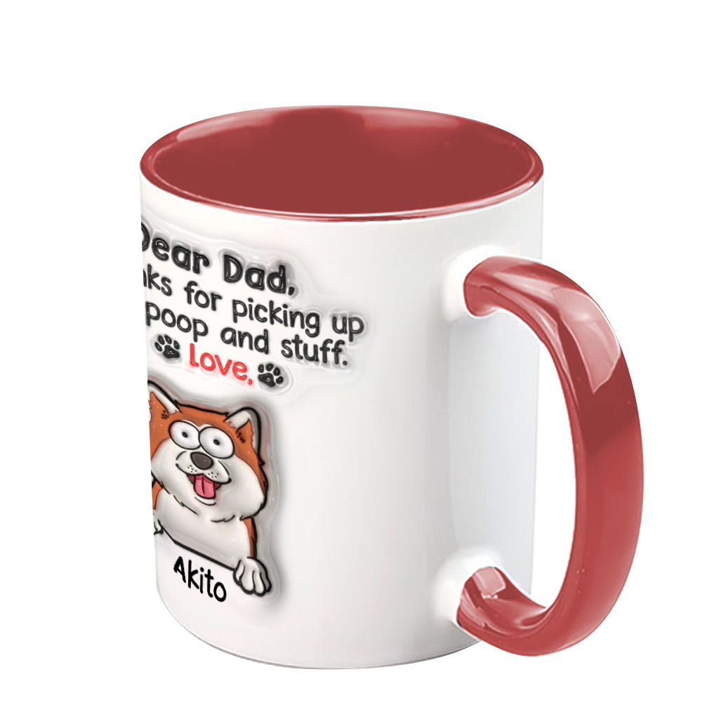 Danke fürs Aufsammeln meines Hundekots – personalisierte Tasse mit Hundemotiv