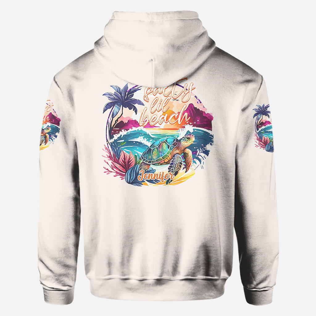 Salty Lil' Beach - Personalisiertes Schildkröten-Shirt