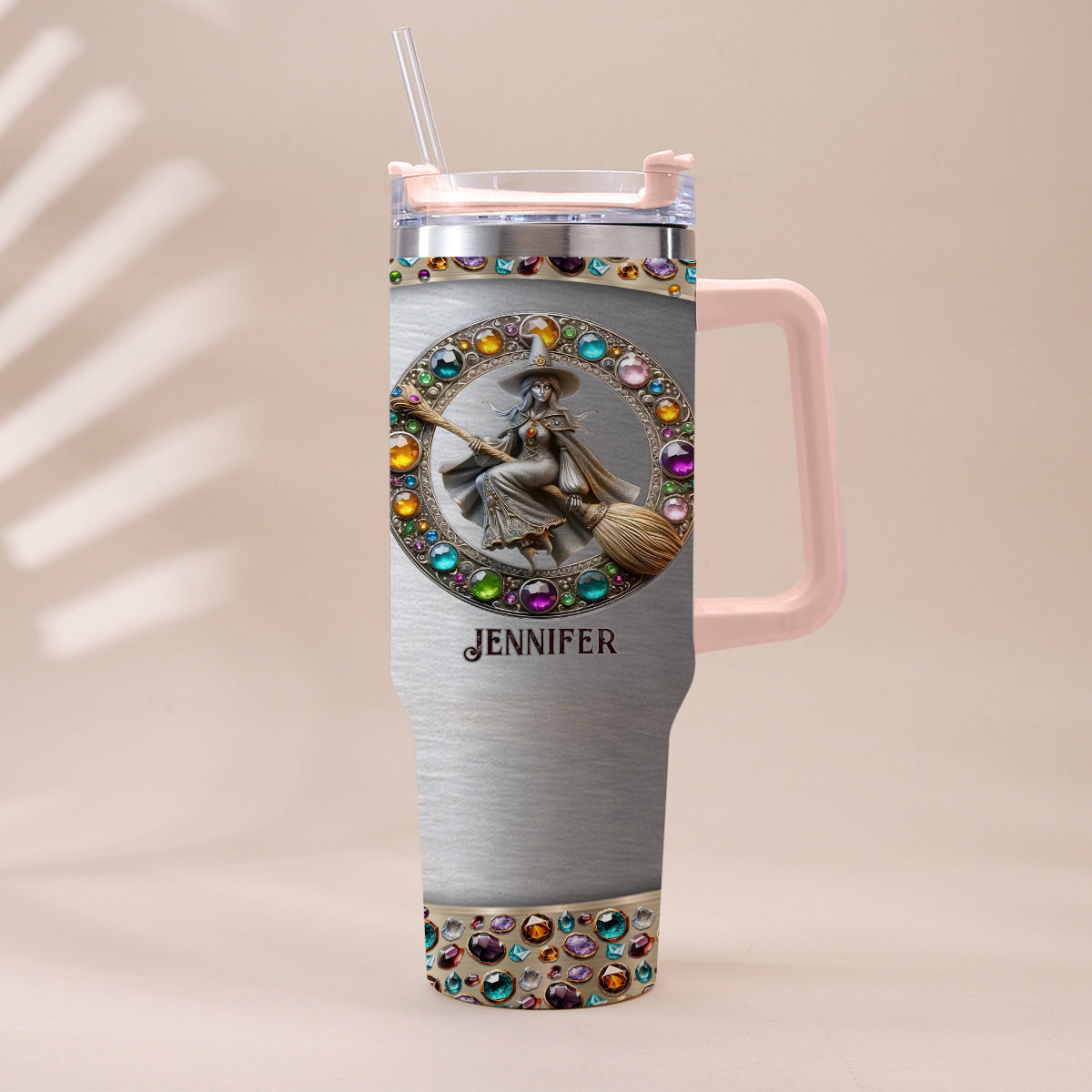 Wunderschöne Hexe – personalisierter Hexenbecher mit Henkel