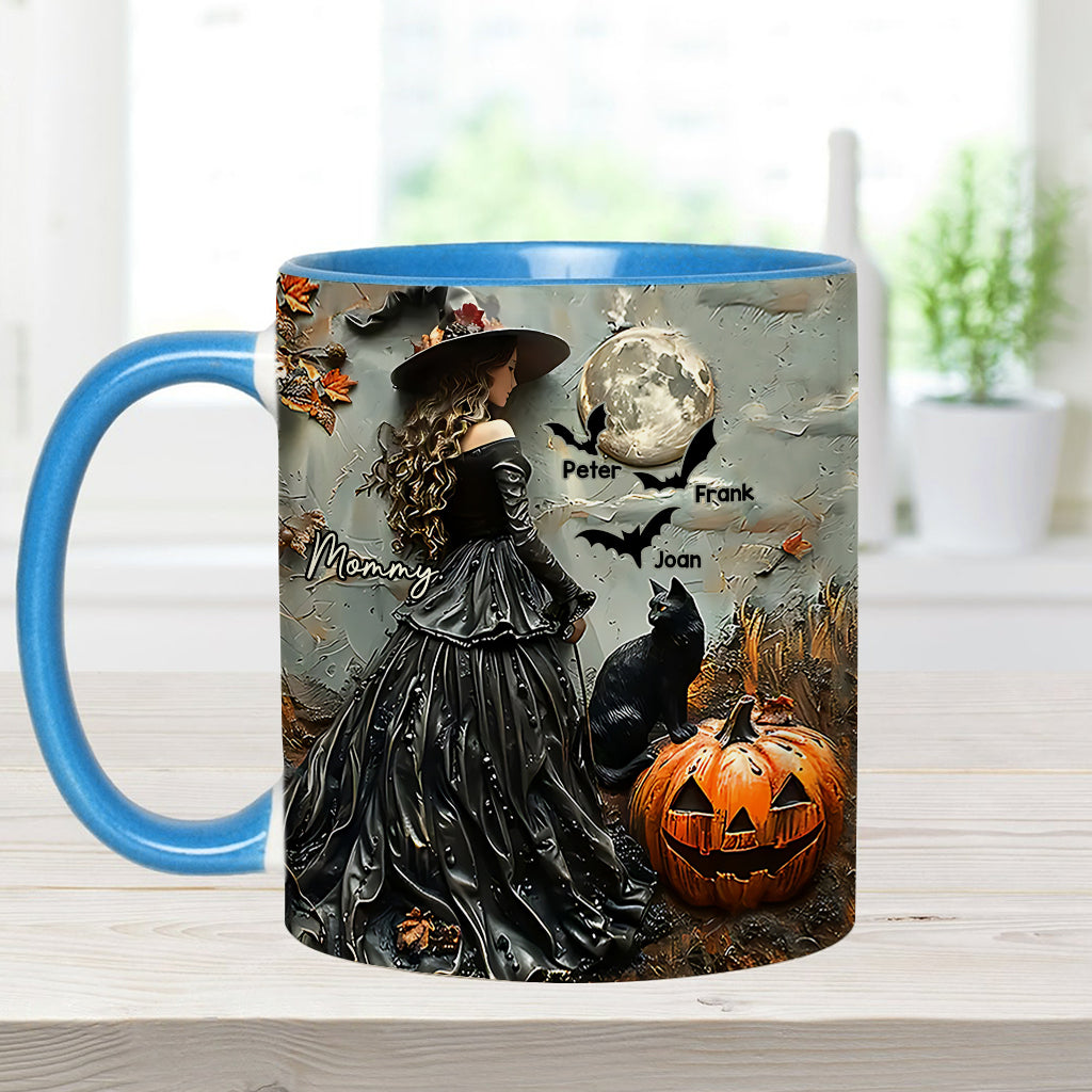 Fröhliches Halloween – personalisierte Tasse mit Muttermotiv