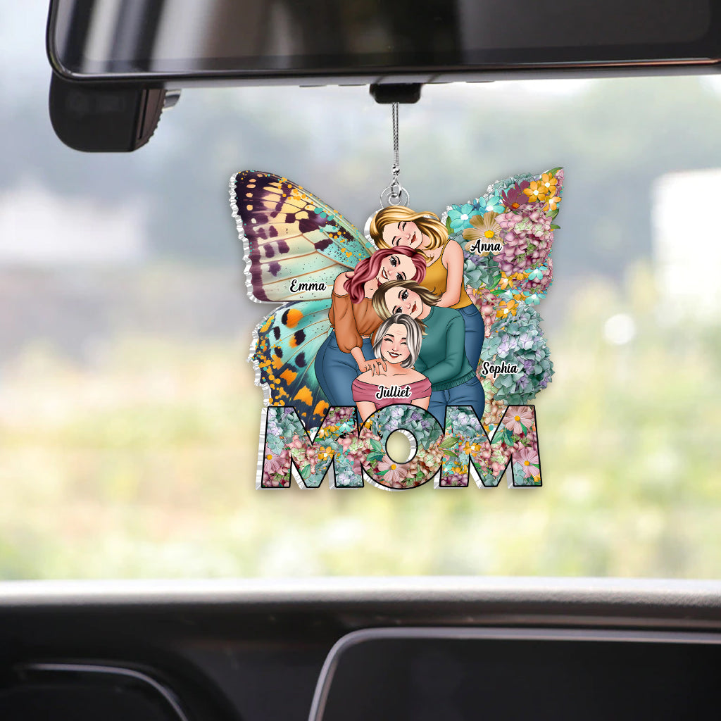 Best Mom Ever - Personalized Mother Custom Shaped Car Ornament