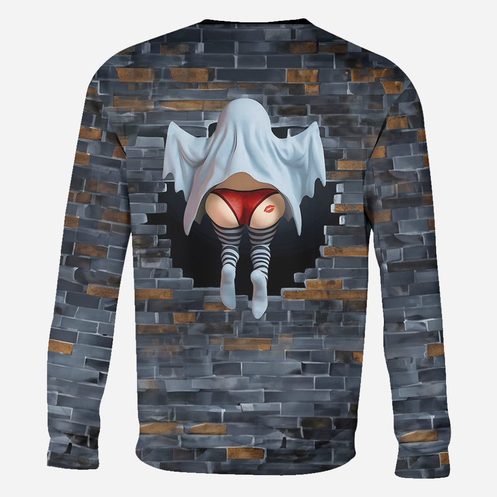 Lustiges Geisterpaar - Personalisiertes T-Shirt mit Pärchenmotiv