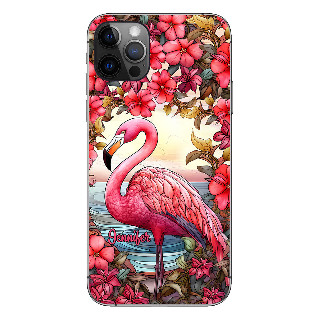 Flamingos lieben – Personalisierte Flamingo-Handyhülle