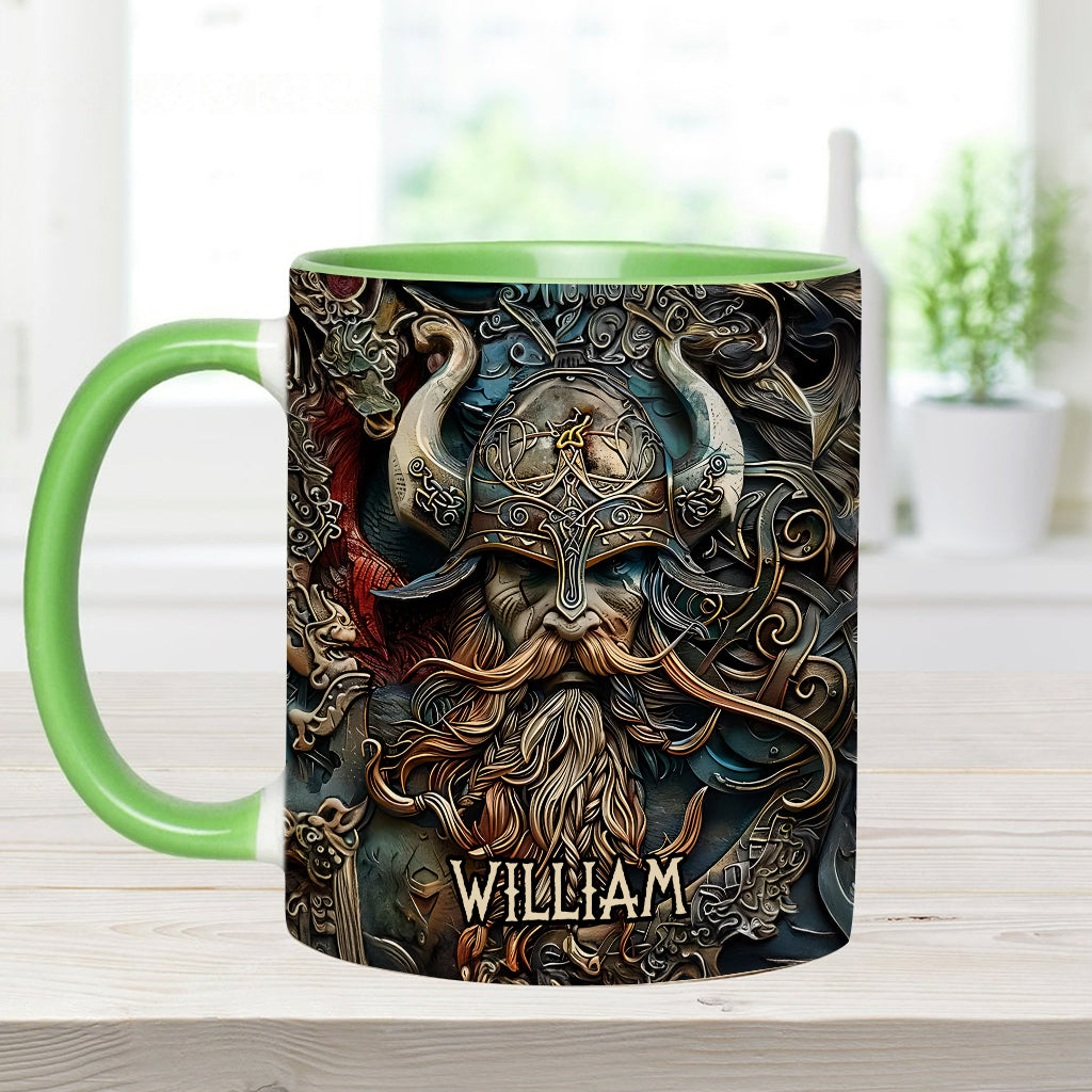 Vintage-Wikingerheld – Personalisierte Tasse mit Wikinger-Akzent