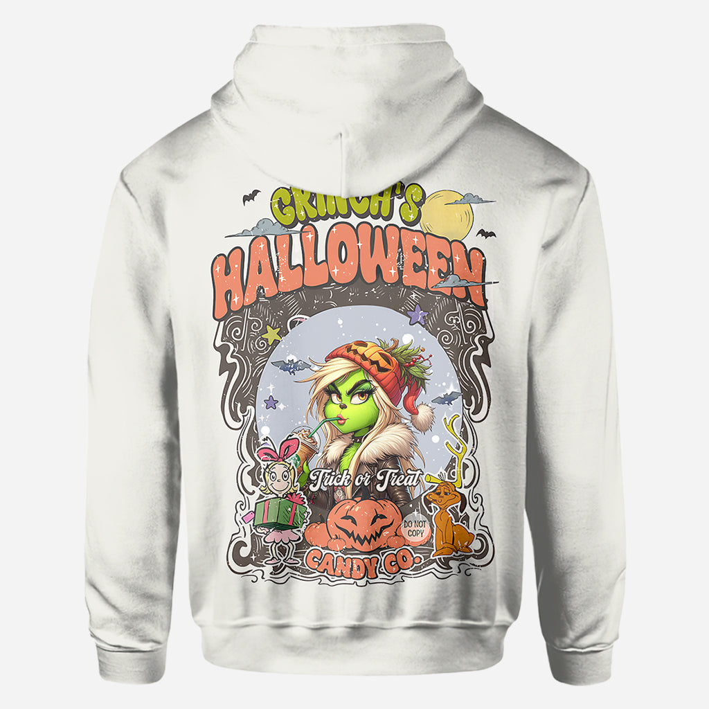 Grüne Kürbismama – Beliebiger Titel – Personalisiertes „Stole Christmas All Over“-Shirt