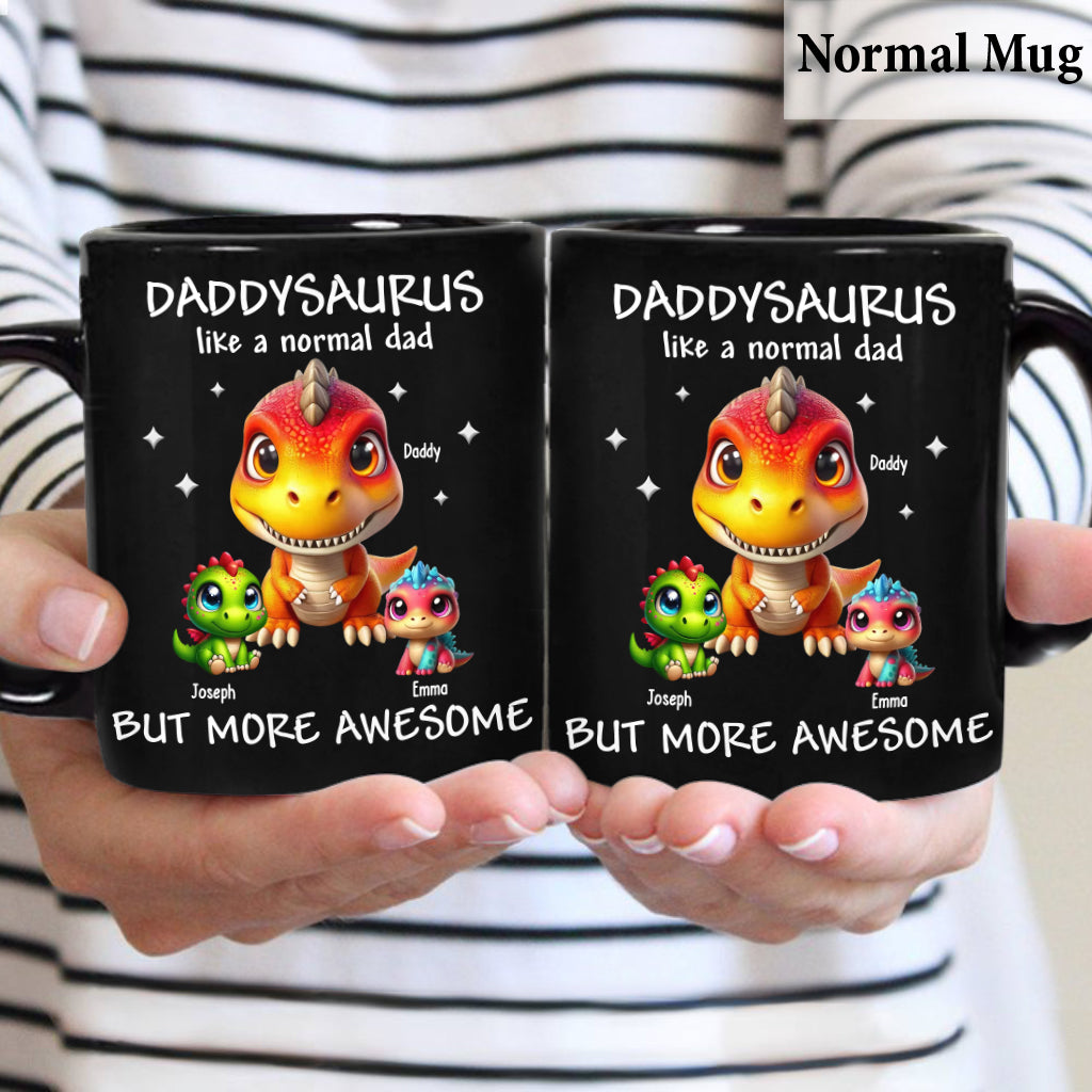 Daddysaurus Grandpasaurus 3D-Dinosaurier - Personalisierte Vatertasse