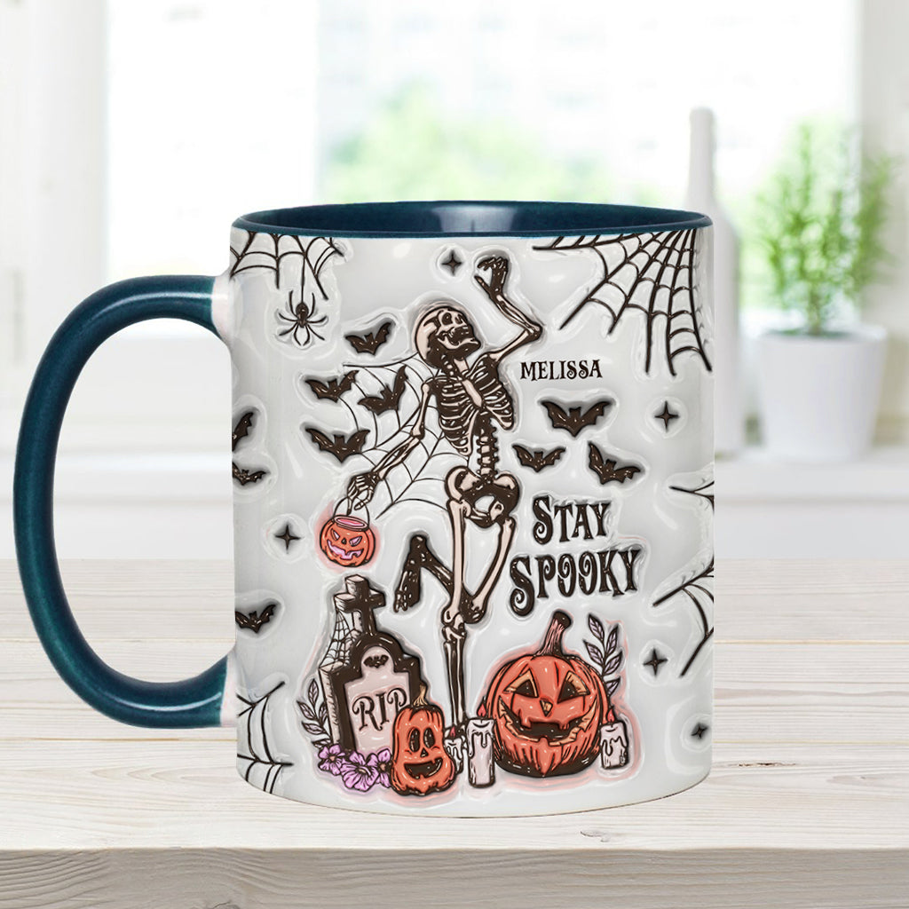 Stay Spooky - Personalized Skull Accent Mug
