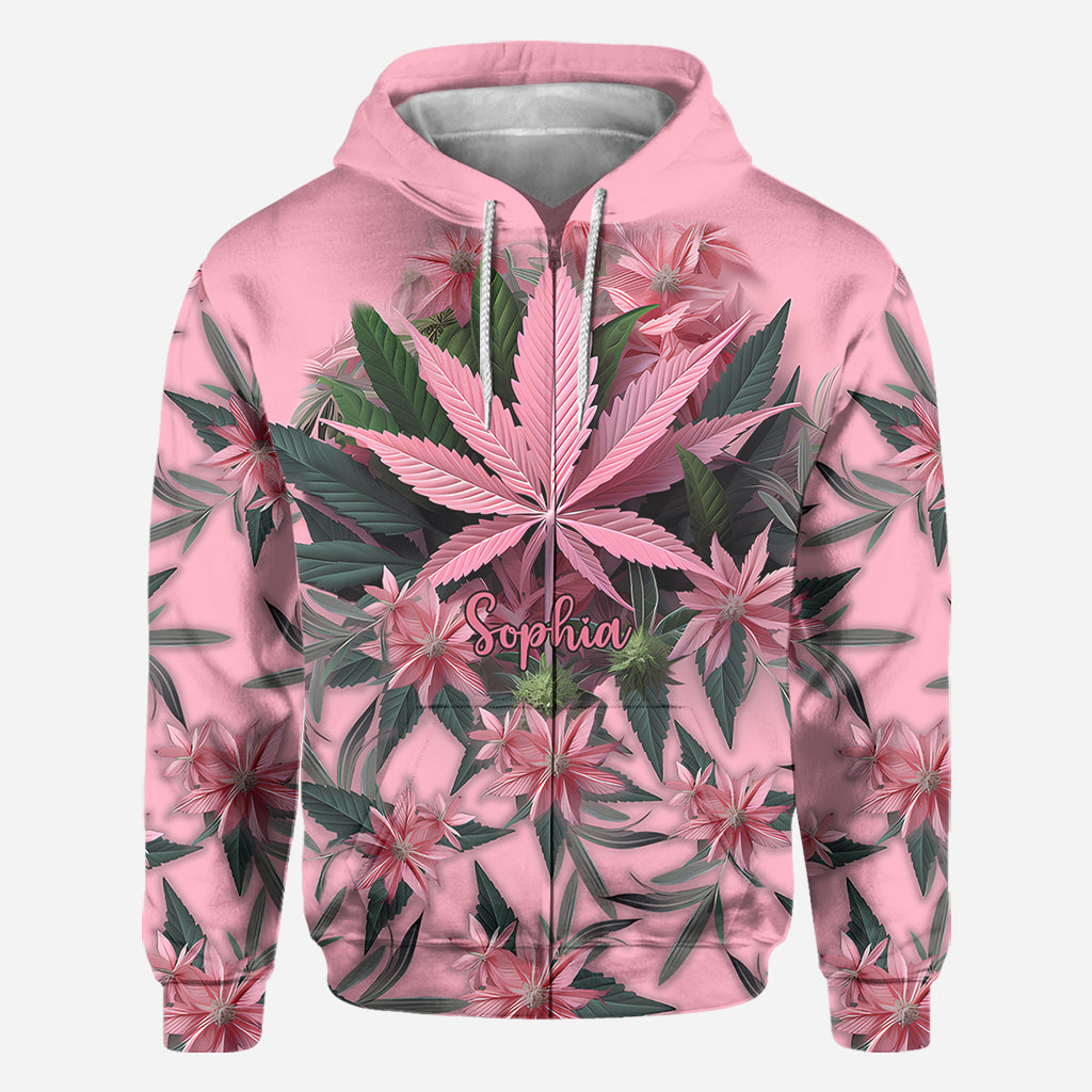Pink Stoner Chick - Personalized Weed All Over Shirt