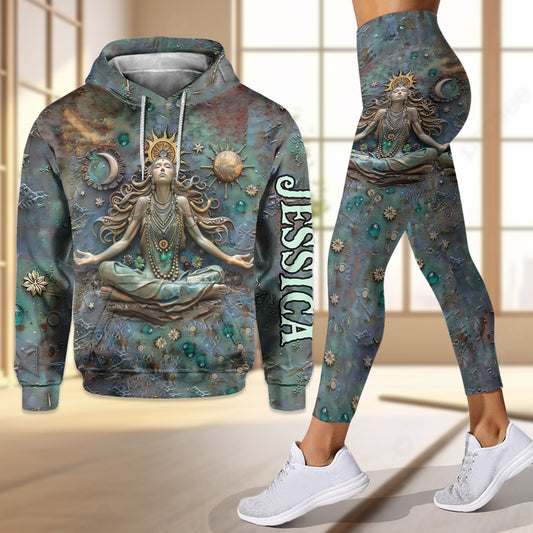 Verliere den Verstand, finde deine Seele – Personalisierter Yoga-Hoodie und Leggings