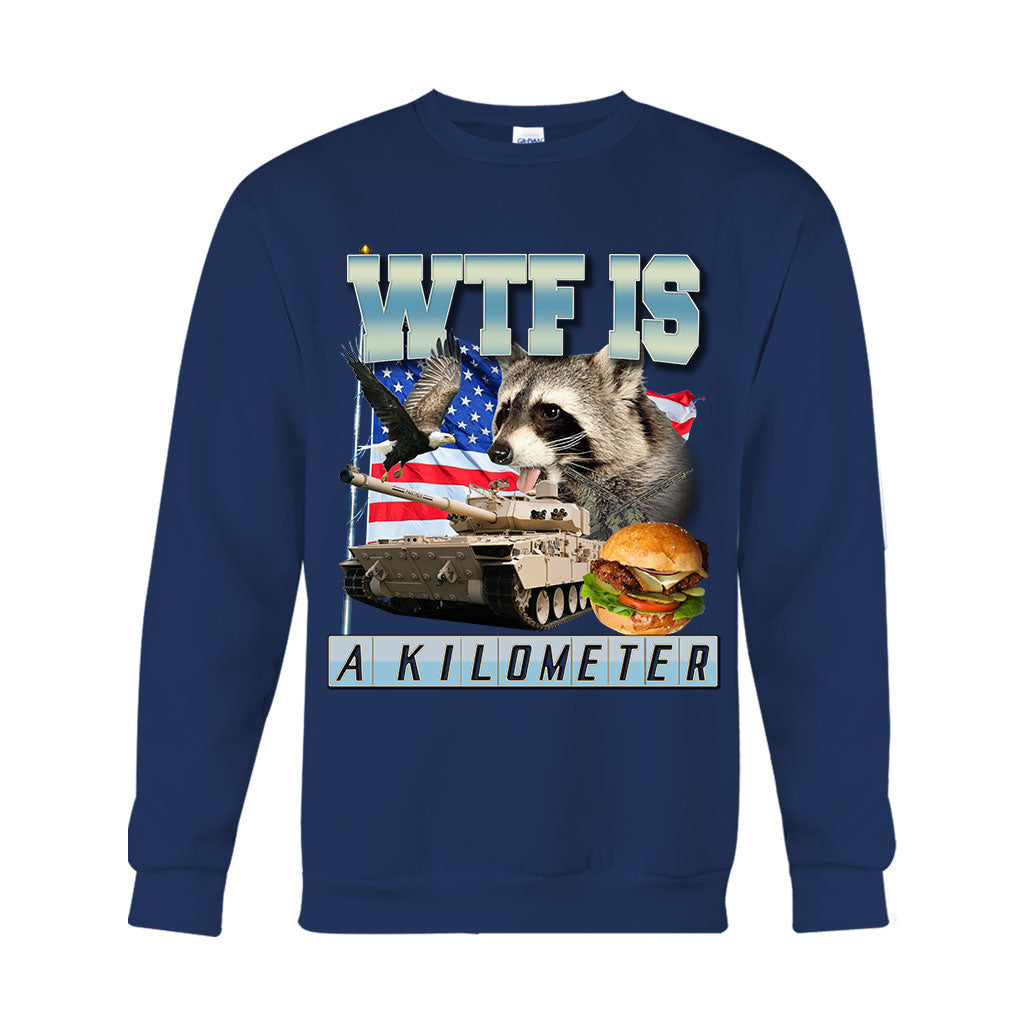 Was zum Teufel ist ein Kilometer? – Waschbär-T-Shirt und Hoodie