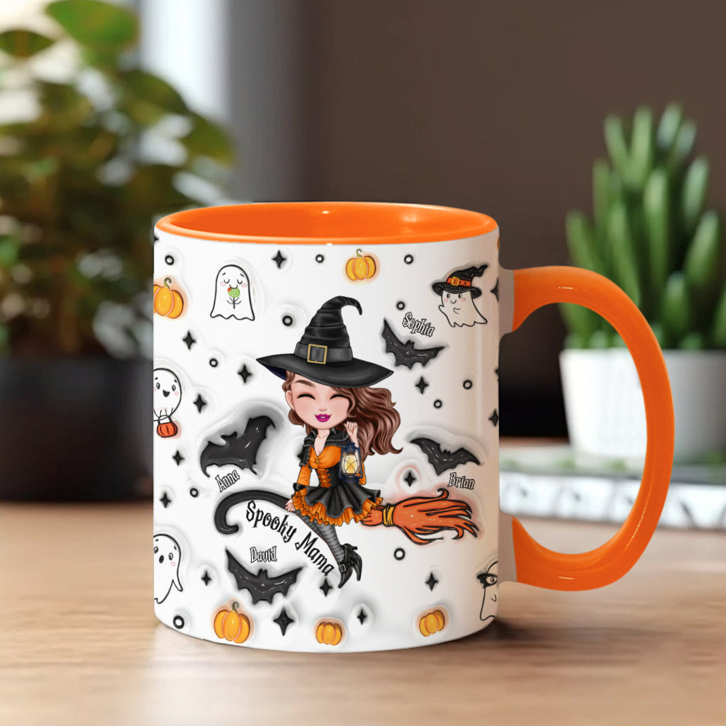 Gruselige Mama - Personalisierte Tasse mit Muttermotiv