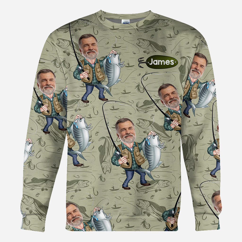 Lustiges Karikaturgesicht – personalisiertes Angel-Shirt