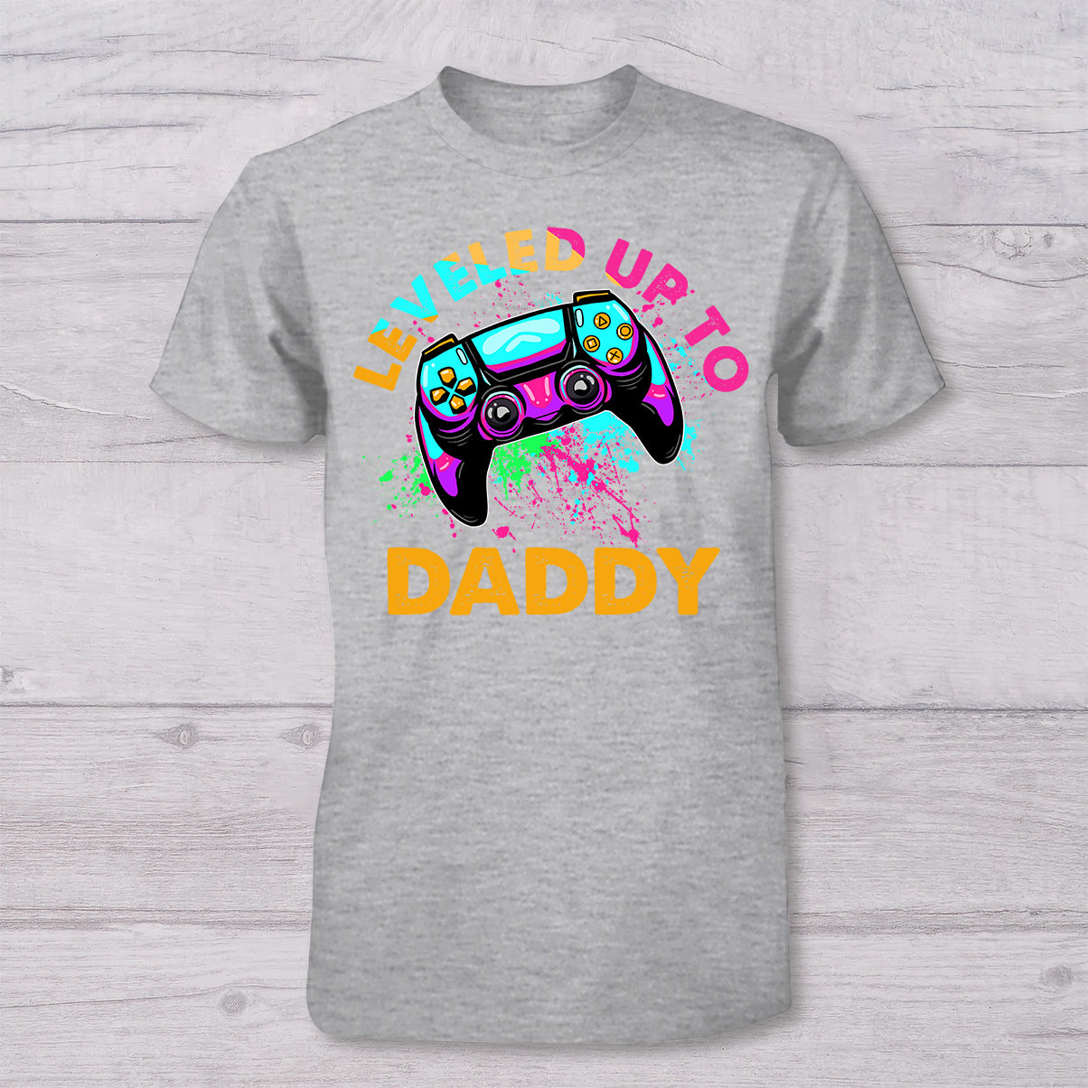 Werde zum Papa-Opa... - Personalisiertes Videospiel-T-Shirt und Babybody
