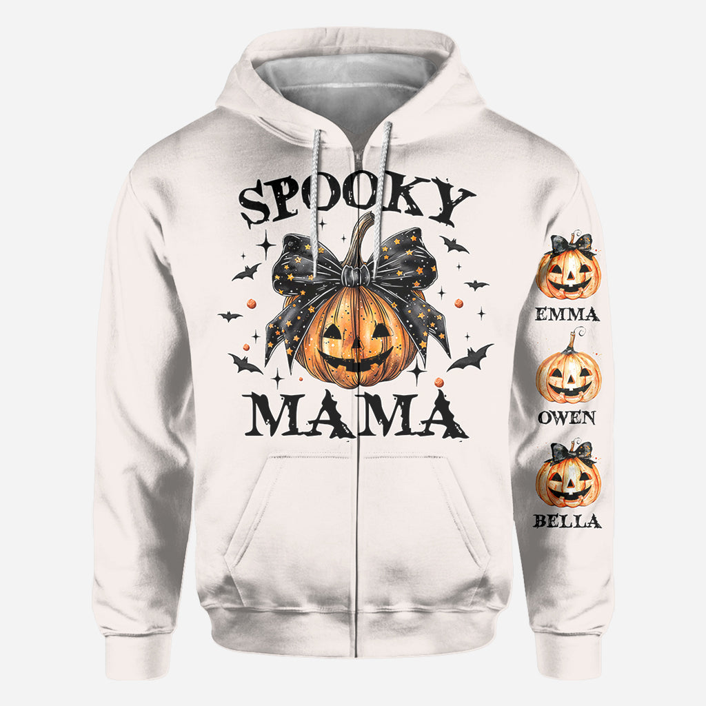 Gruselige Mama – Personalisiertes Mutter-Shirt