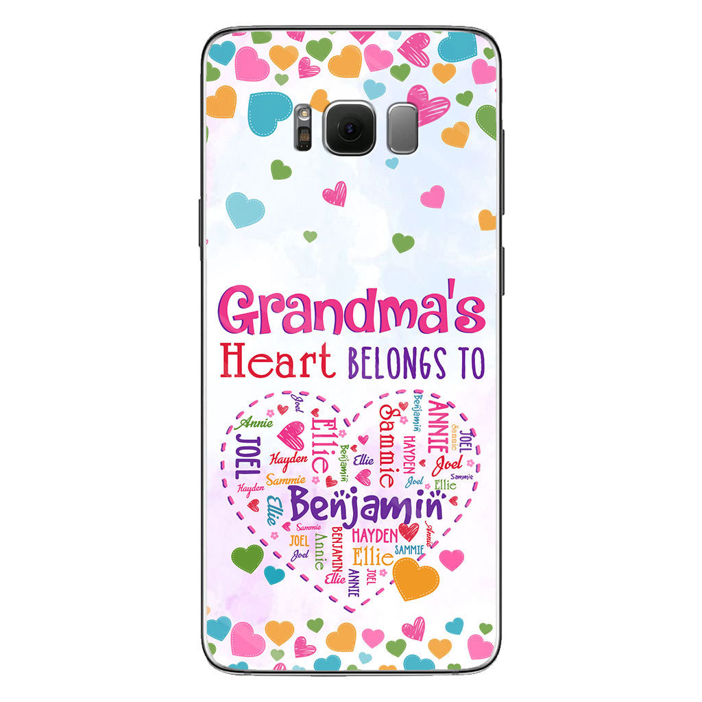 Grandma's Heart - Personalized Grandma Phone Case