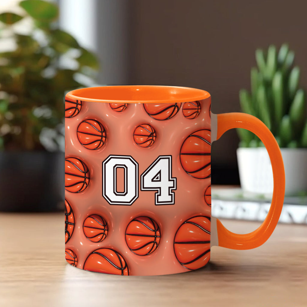 Personalisierte Tasse mit Basketballmotiv für Basketballfans
