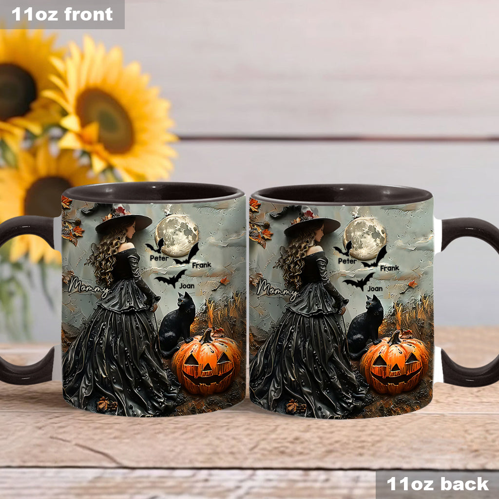 Fröhliches Halloween – personalisierte Tasse mit Muttermotiv