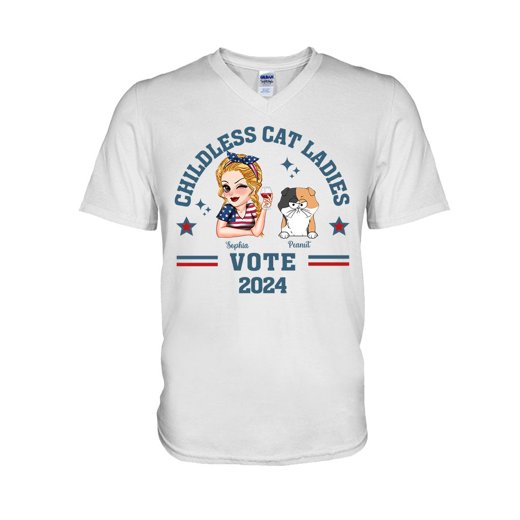 Kinderlose Katzenliebhaberinnen – Personalisiertes Katzen-T-Shirt und Hoodie