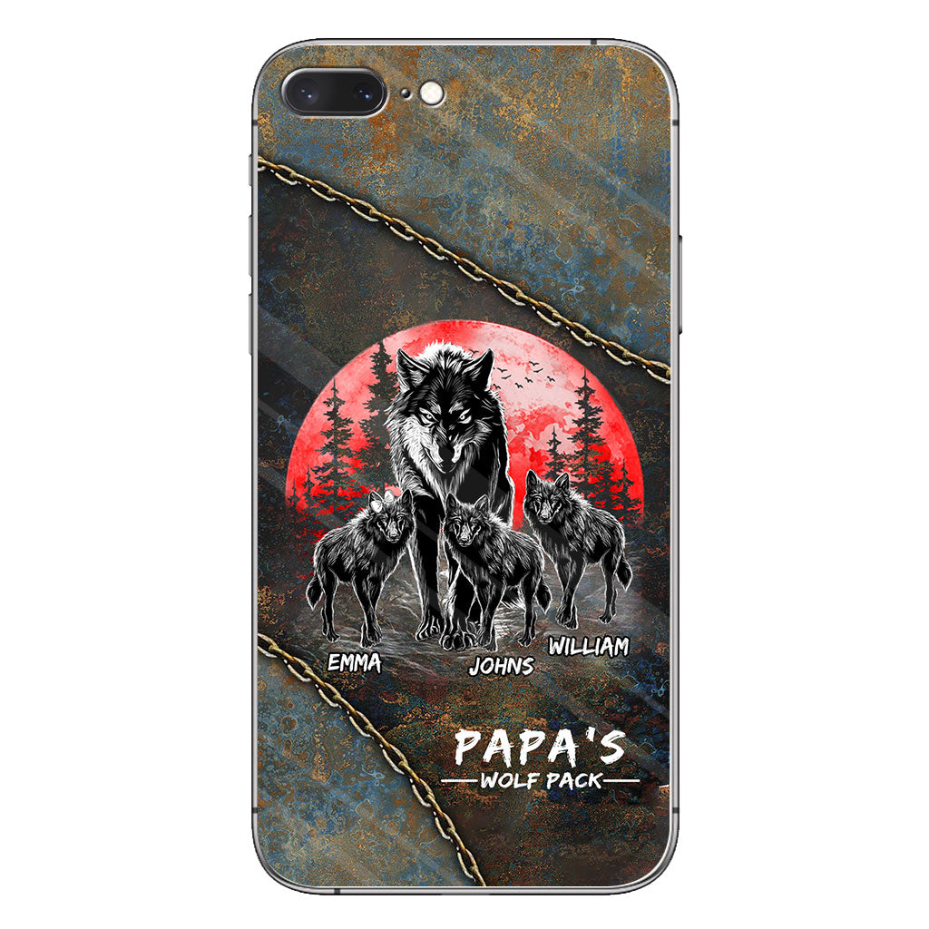 Papa Wolf Pack - Personalized Father Phone Case