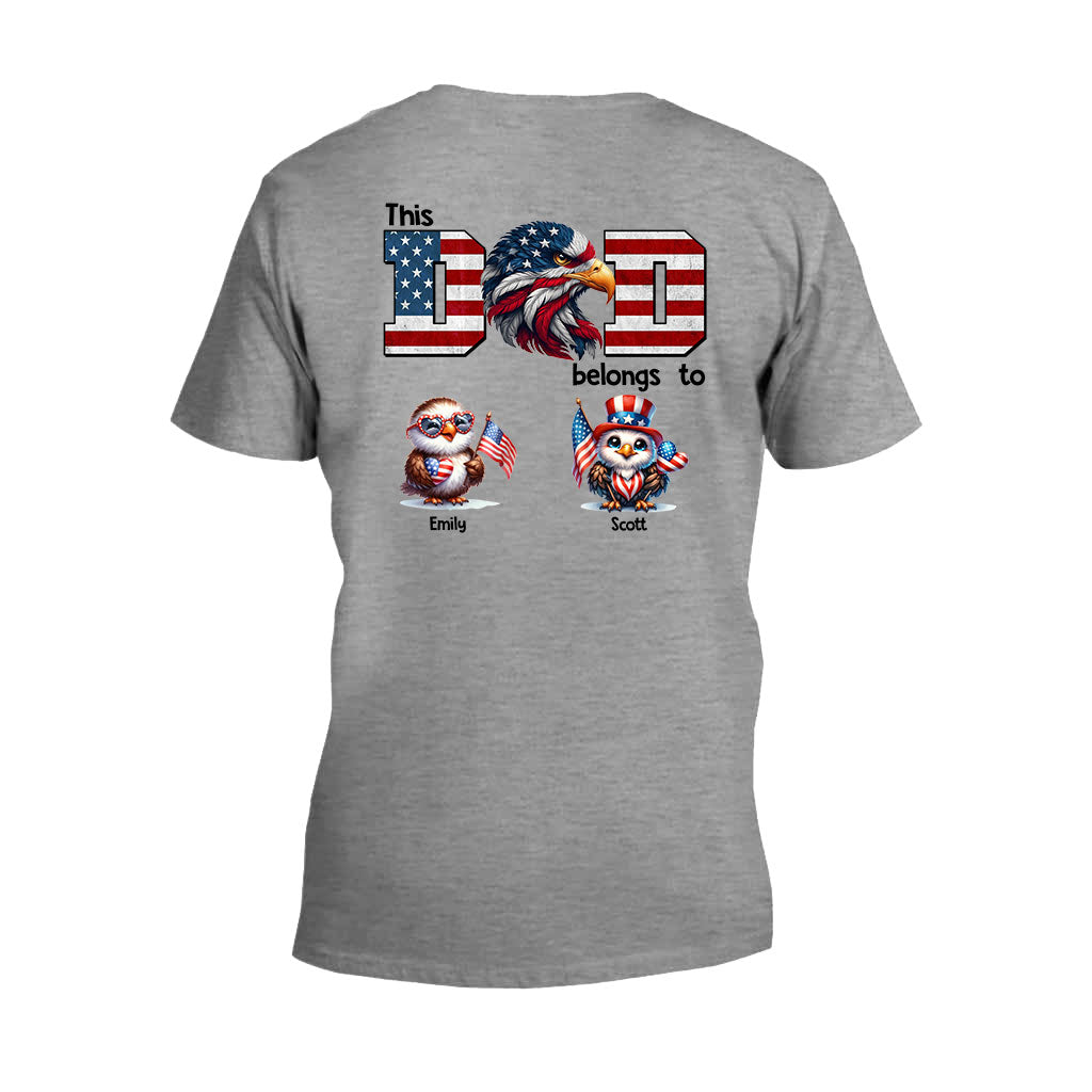 Adler-Papa – Personalisiertes Vater-T-Shirt und Hoodie