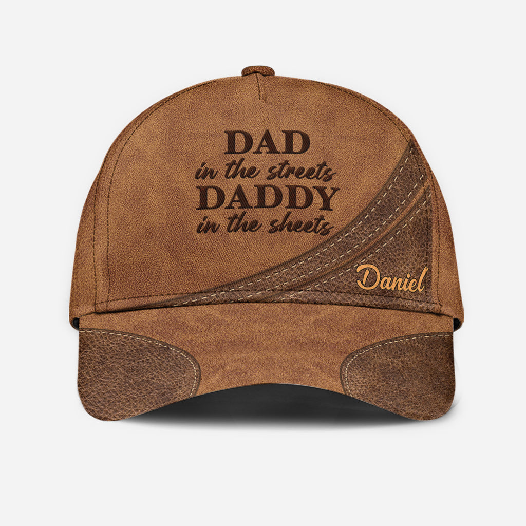 Papa auf der Straße, Papa im Bett – Personalisierte klassische Vaterkappe