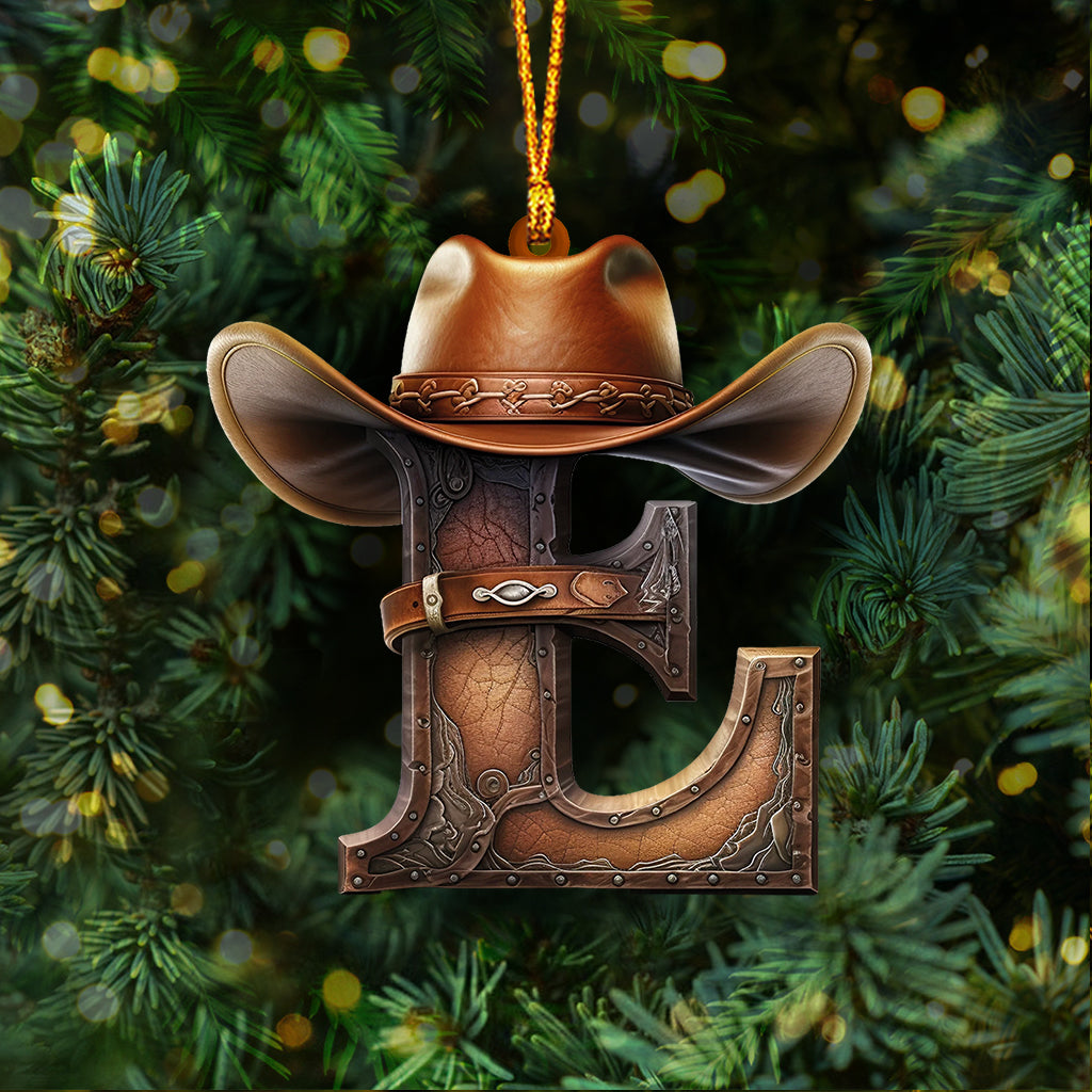 Western Letters - Personalized Ornament