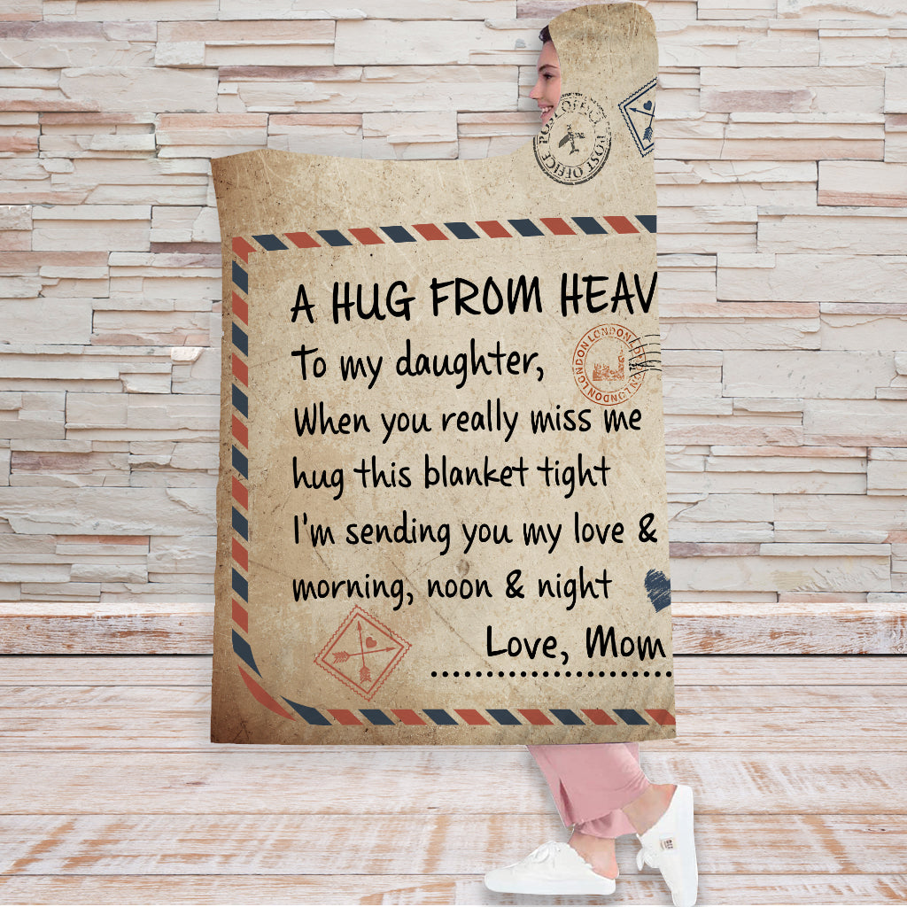 Eine Umarmung aus dem Himmel – Personalisierte Gedenkdecke mit Kapuze