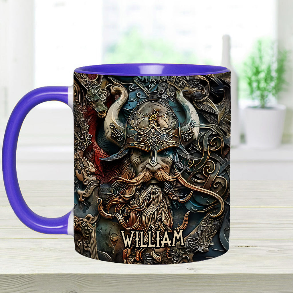 Vintage-Wikingerheld – Personalisierte Tasse mit Wikinger-Akzent