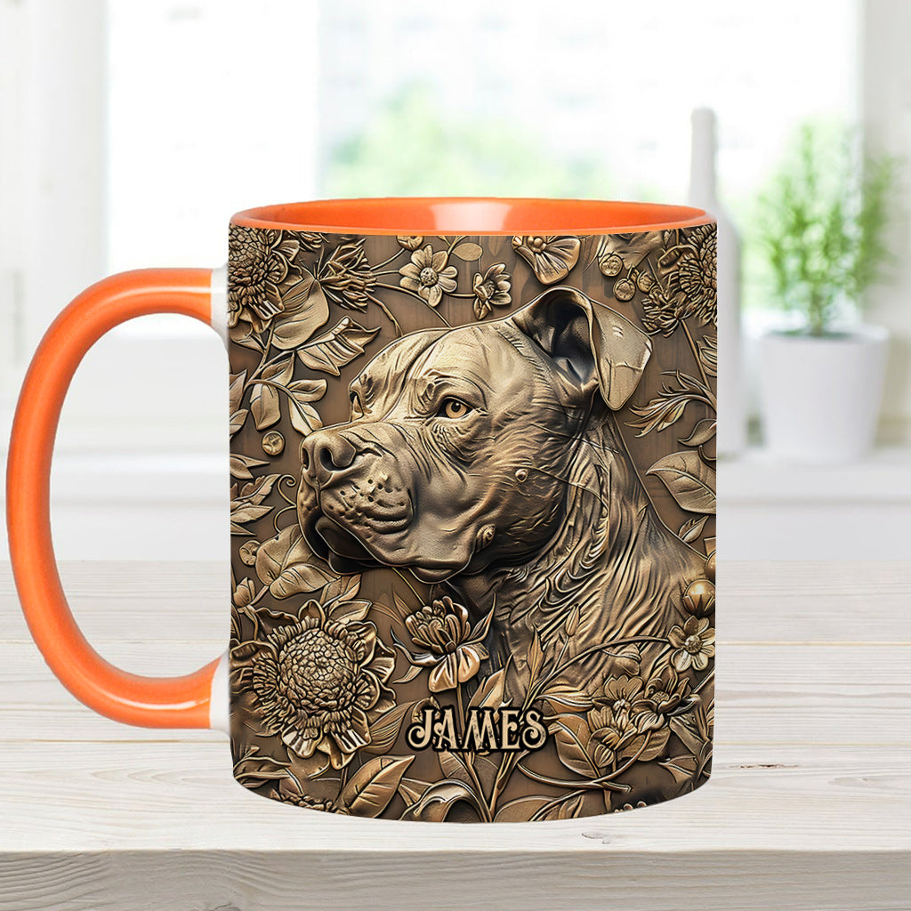 Cool Pitbull - Personalized Dog Accent Mug