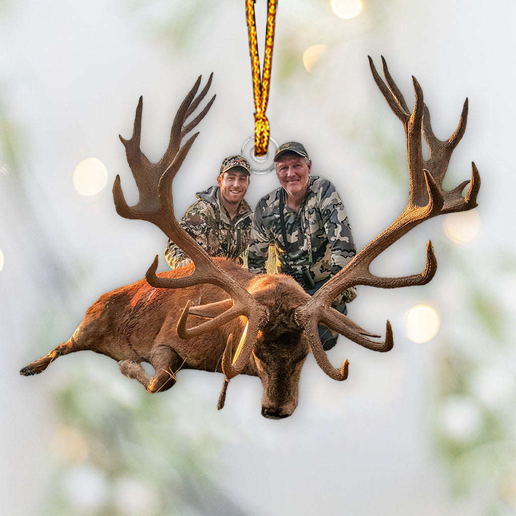 Hunting Lovers - Personalized Hunting Custom Shaped Ornament