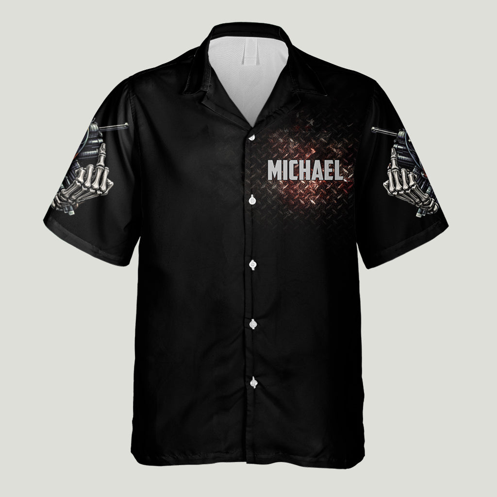 F*cking Around - Personalisiertes Totenkopf-Hawaiihemd