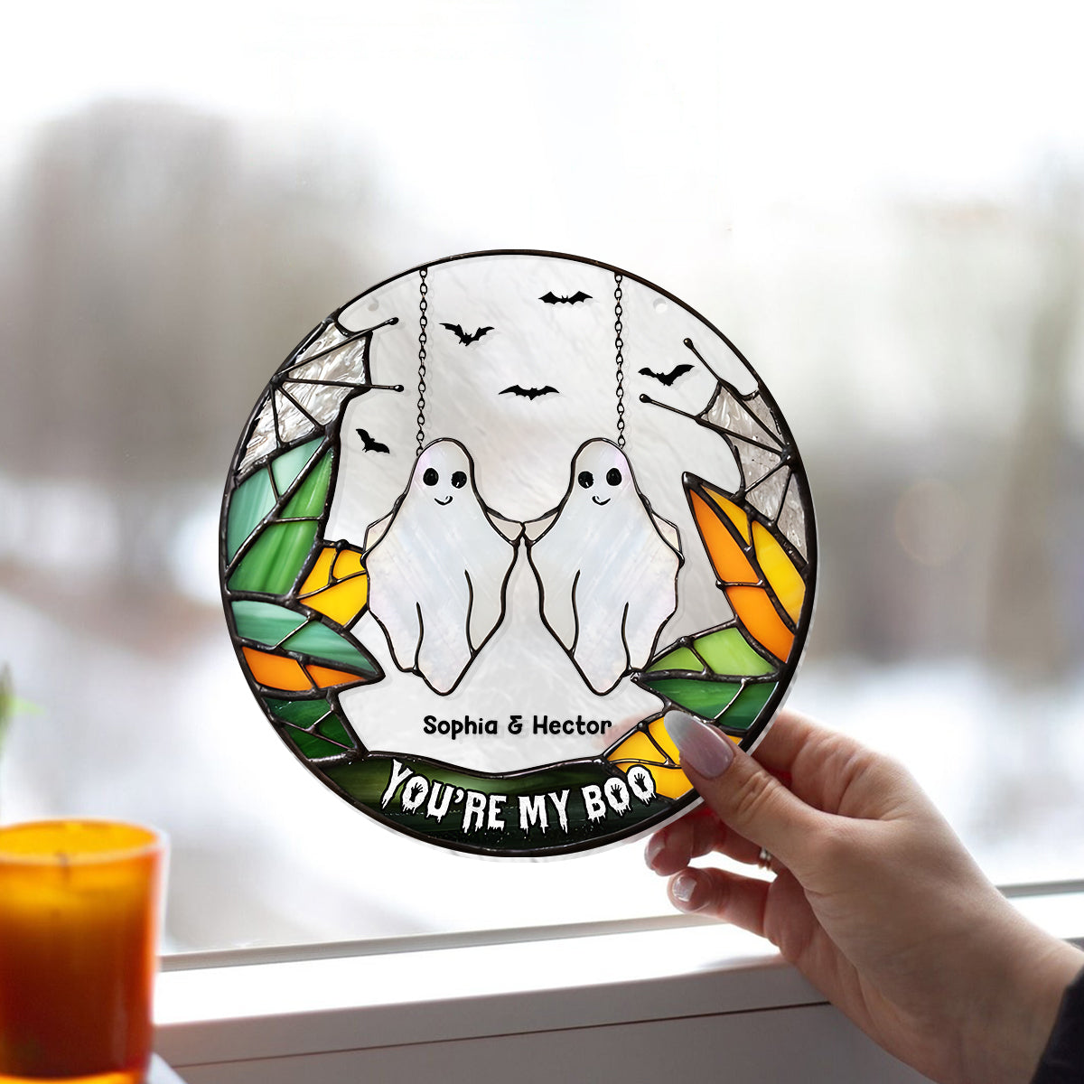 Du bist mein Schatz – Personalisierter Sonnenfänger für Paare zum Aufhängen am Fenster 