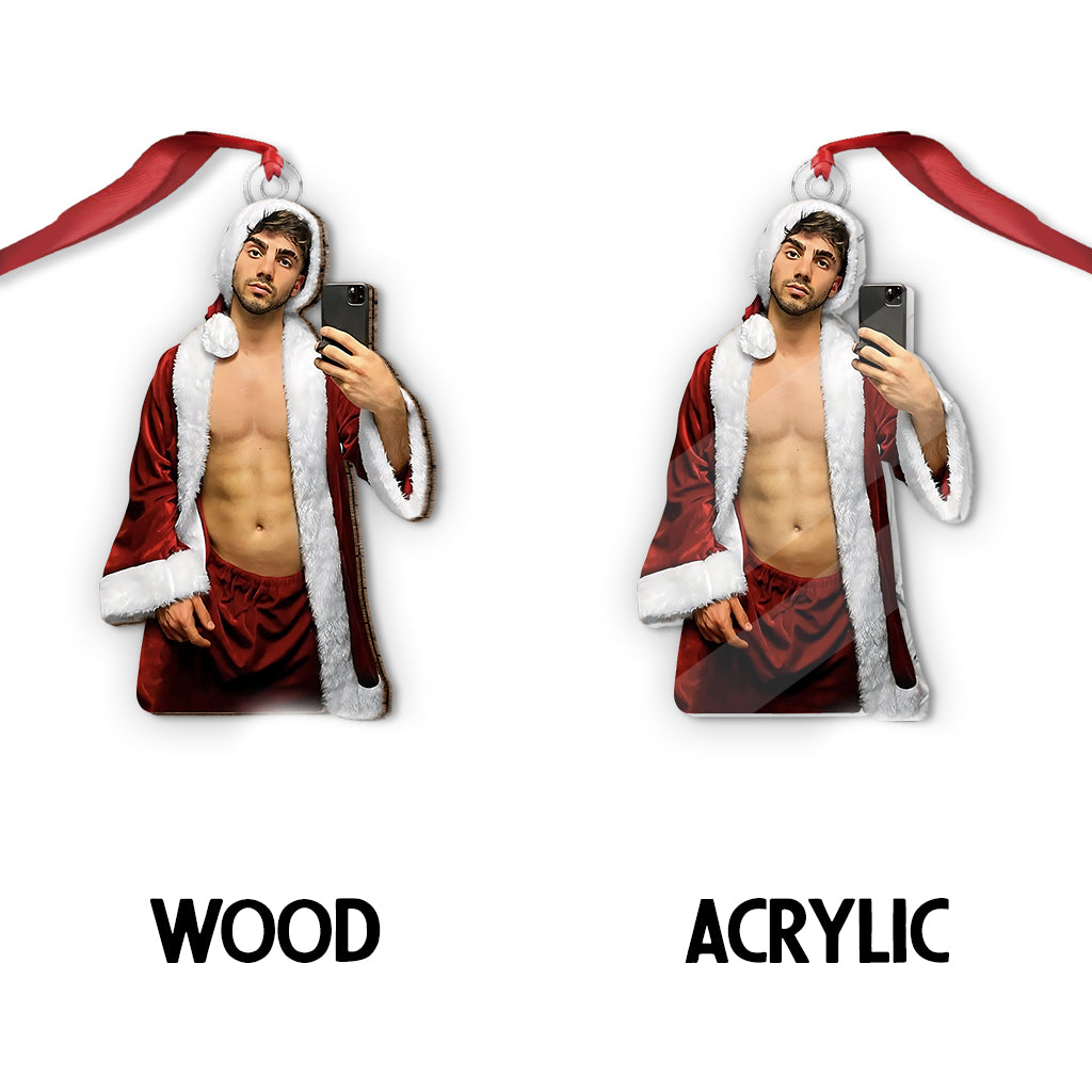 Foto-Ornament als Geschenk für die Freundin – personalisiertes, individuell geformtes Ornament für Paare