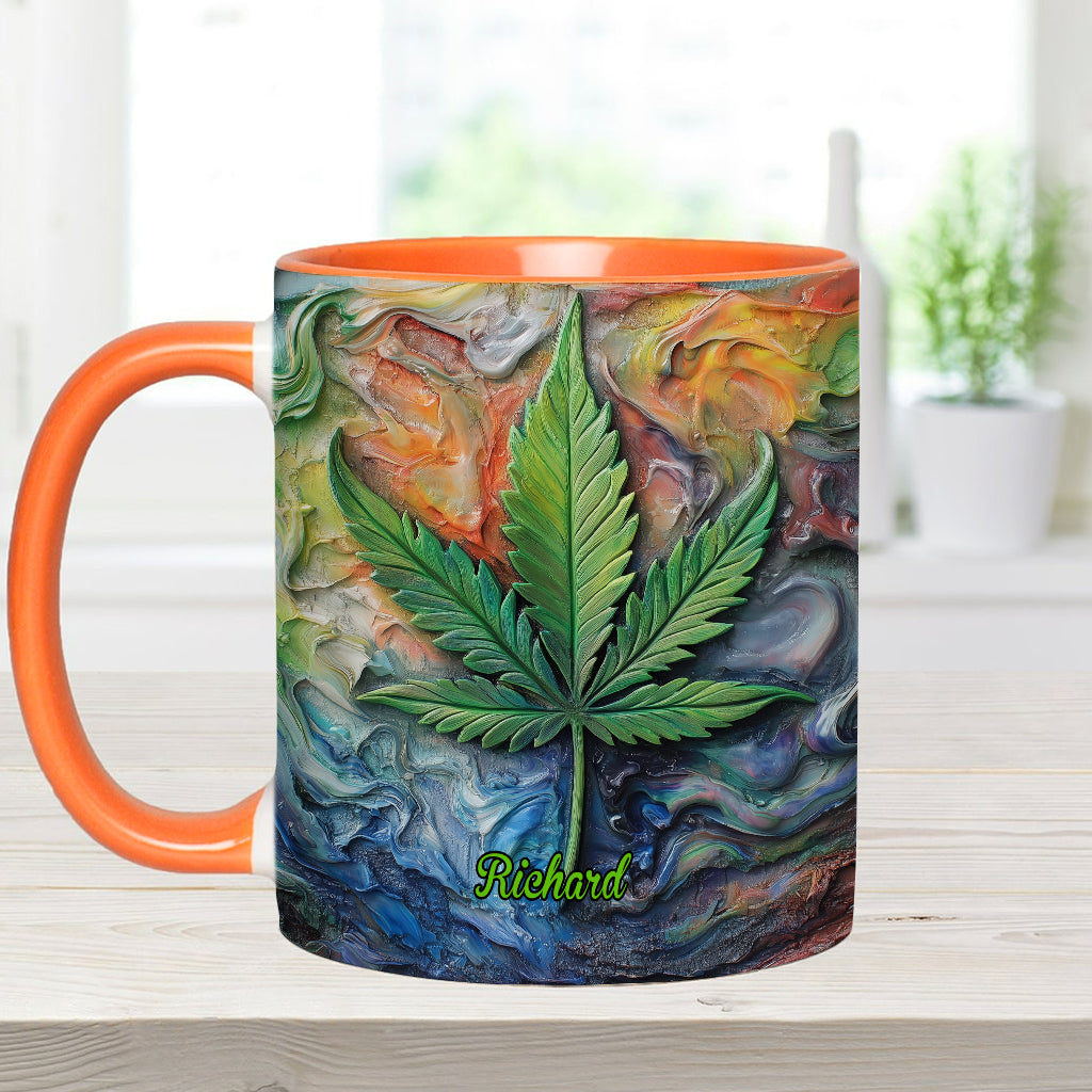 Let's Get Lit - Personalisierter Becher mit Weed-Motiv