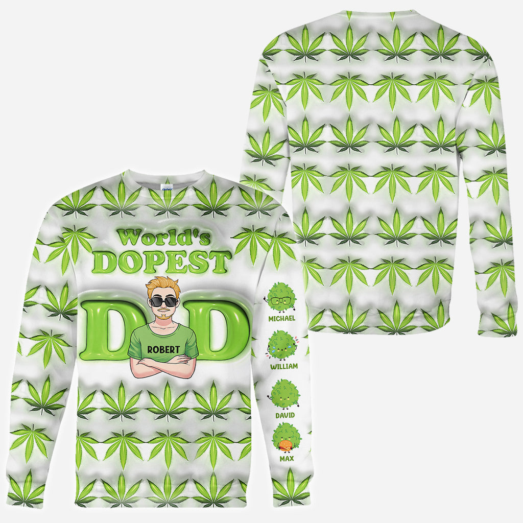 Der coolste Papa aller Zeiten – personalisiertes Vater-Shirt