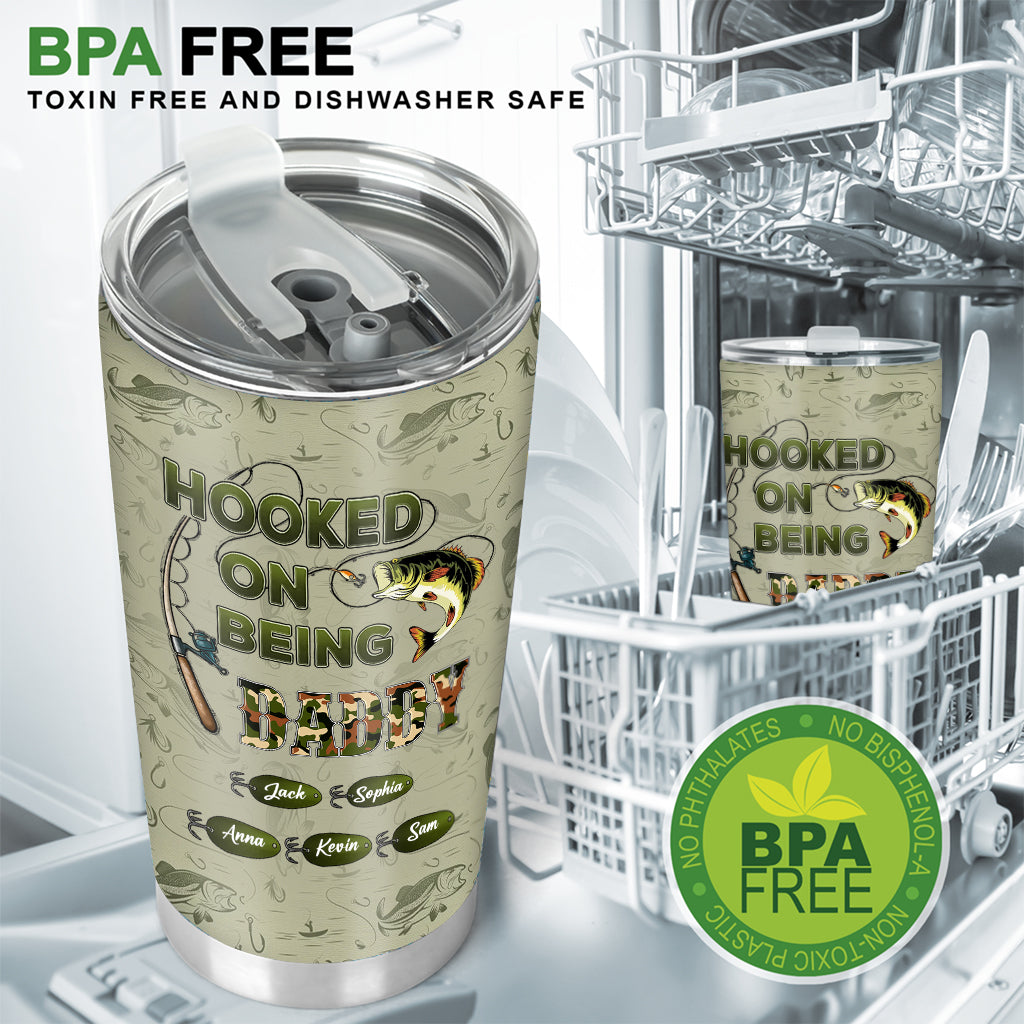 Begeistert vom Vater-/Opa-Sein... - Personalisierter Angelbecher