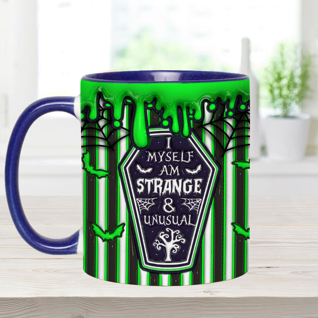 Myself Strange and Unusual - Personalized Witch Accent Mug