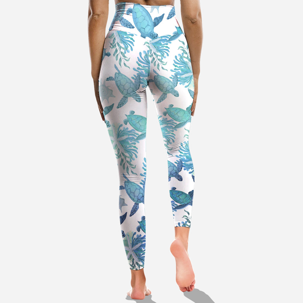 Always Salty – Personalisiertes Tanktop und Leggings mit Schildkrötenkreuz