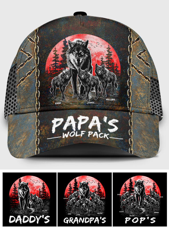 Opas Wolfsrudel – Personalisierte Opa-Klassiker-Kappe