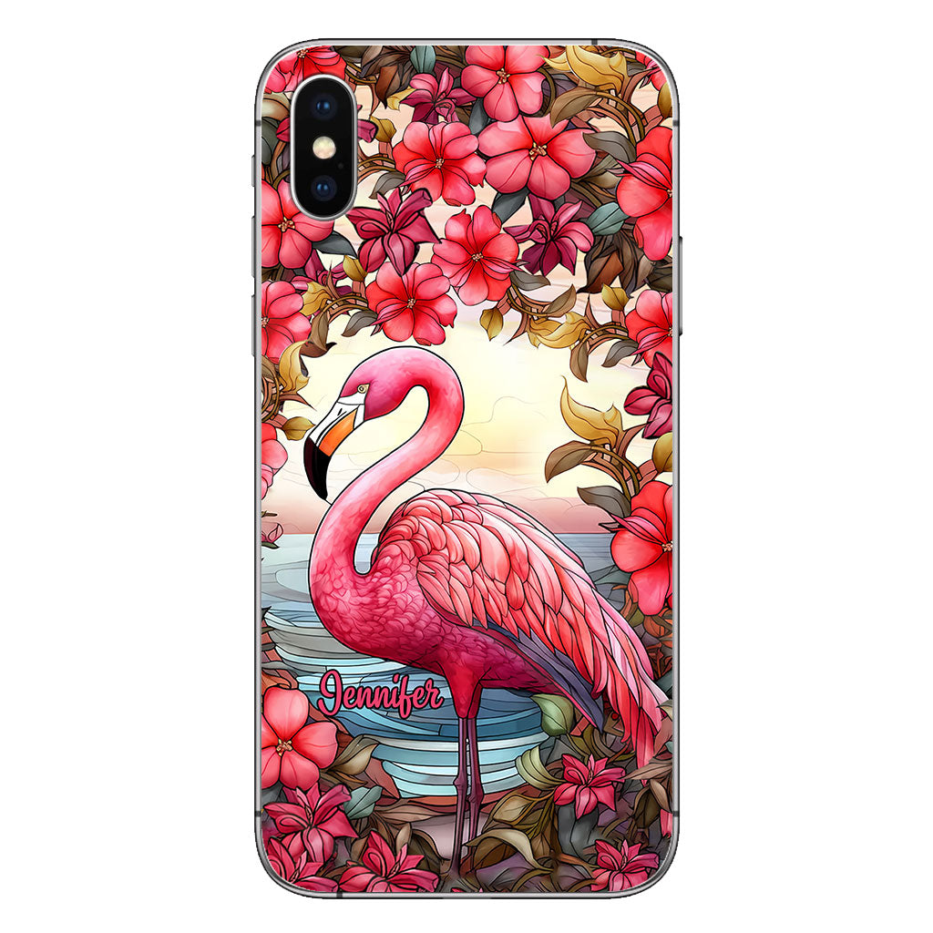 Flamingos lieben – Personalisierte Flamingo-Handyhülle