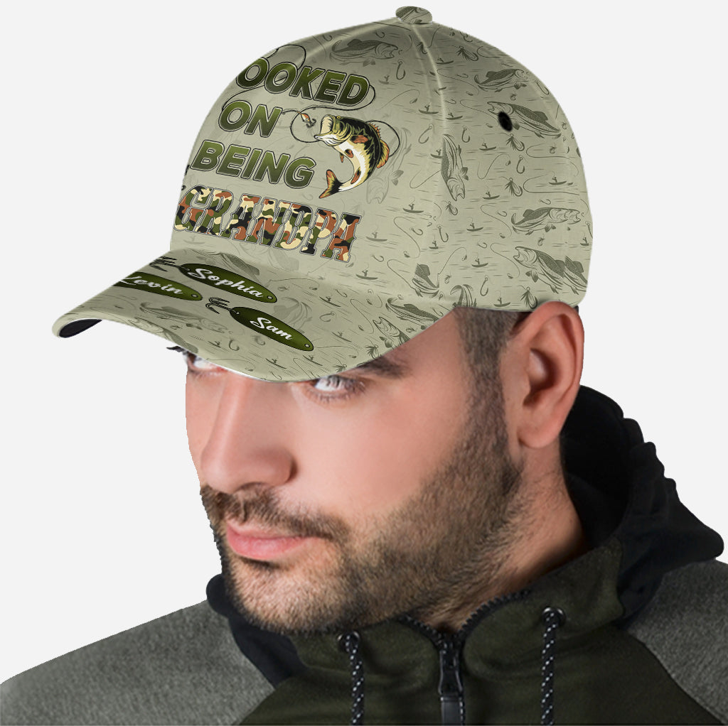 Papa-/Opa-Fan... - Personalisierte Angel-Klassiker-Kappe