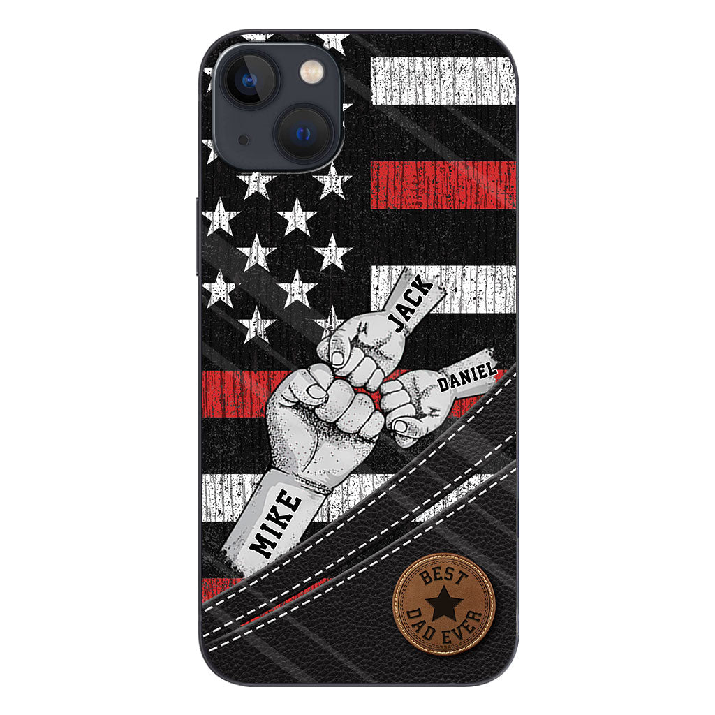 Wolfsrudel – Personalisierte Handyhülle für Väter