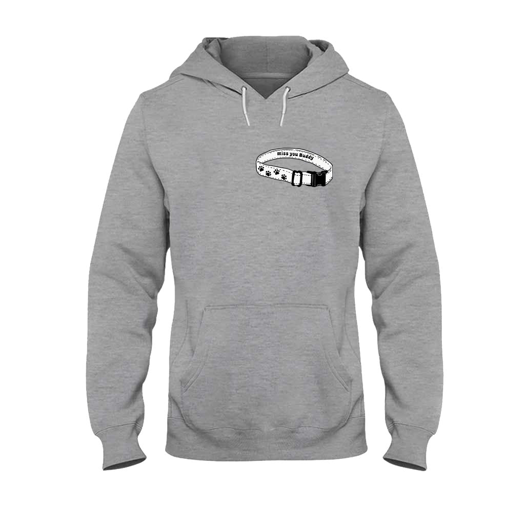 Ich vermisse dich Halsband – Personalisiertes Hunde-T-Shirt und Hoodie