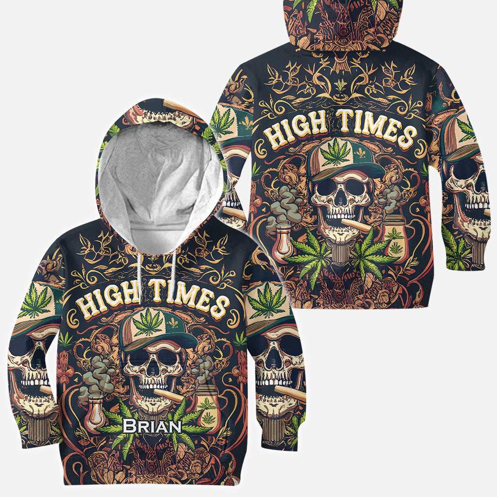 High Times Skull 420 - Personalized Weed All Over Shirt