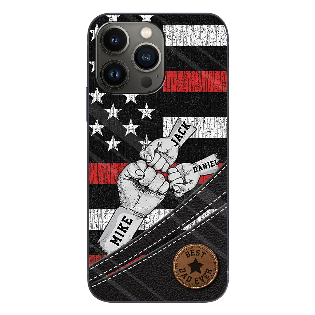 Wolfsrudel – Personalisierte Handyhülle für Väter