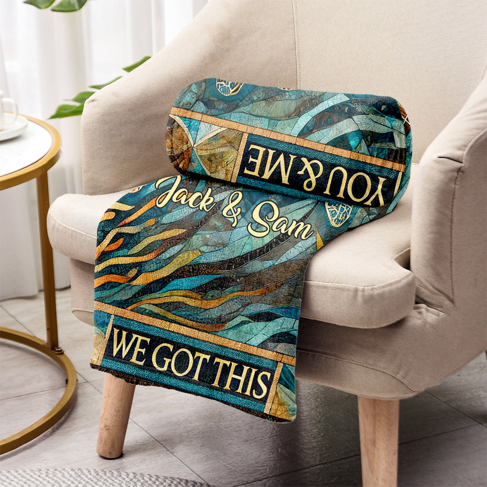 You & Me, We Got This - Personalized Turtle Blanket