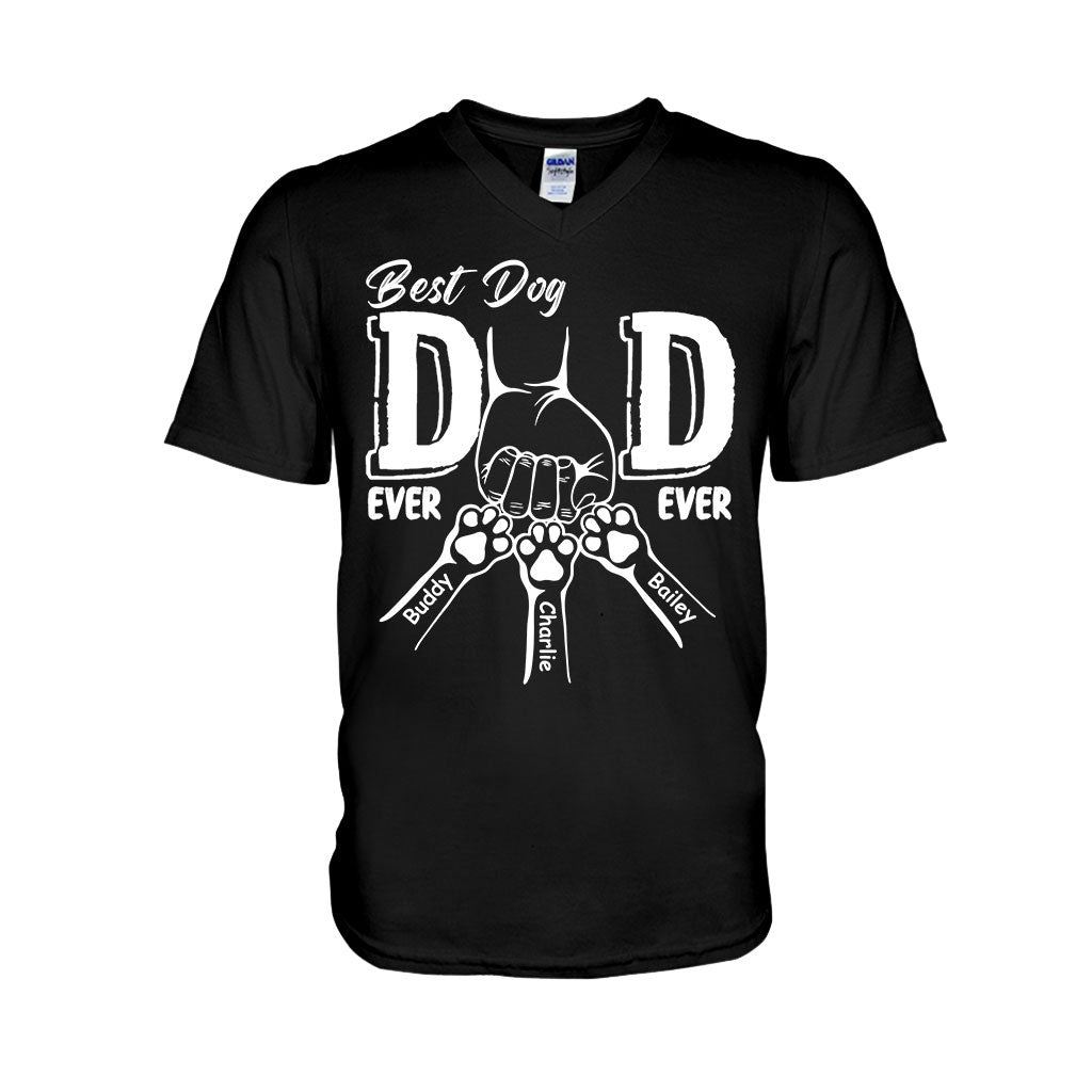 Der beste Hundepapa aller Zeiten – personalisiertes Hunde-T-Shirt und Hoodie