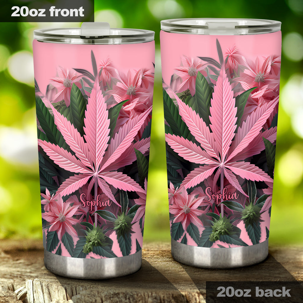 Pink Stoner Chick – Personalisierter Weed-Becher